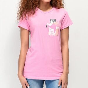 RipNDip Pink Cat Shirt